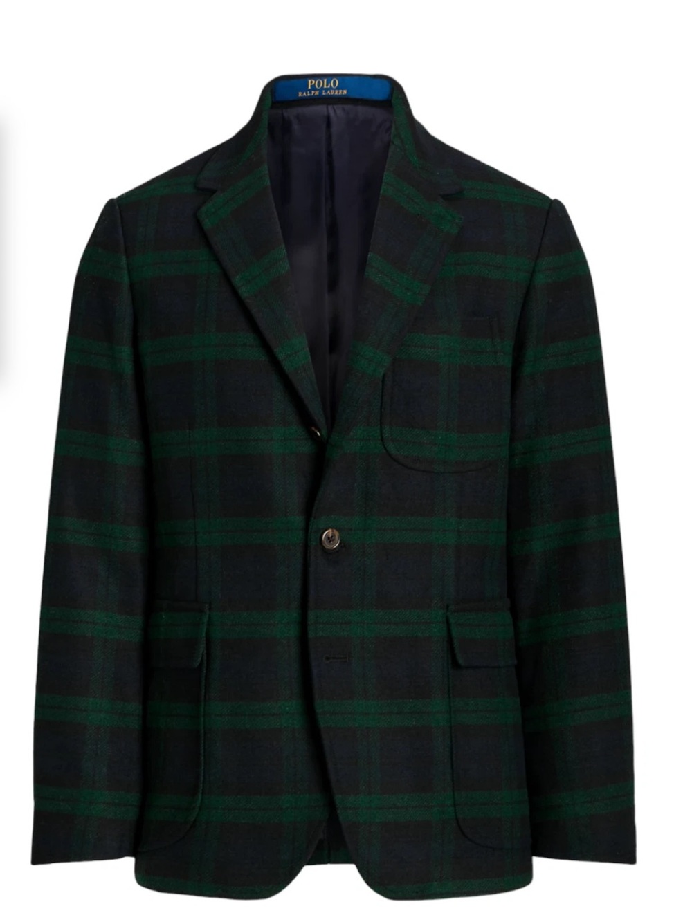 POLO RALPH LAUREN MODERN BLACKWATCH PLAID TWILL SPORTCOAT BLAZER JACKET Size 38S